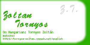 zoltan tornyos business card